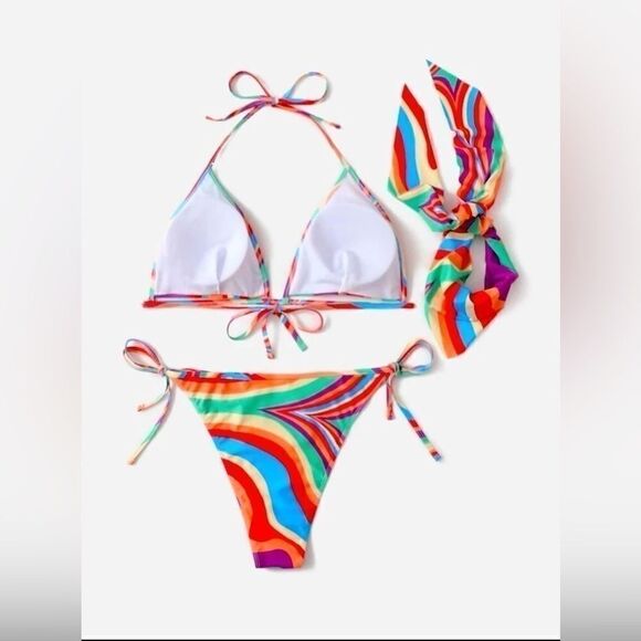 Women’s Plus Bikini Swimsuit 2 Piece Swimwear - Picture 2 of 5